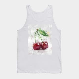 Cube Cherries Painted in a Contemporary Style Tank Top